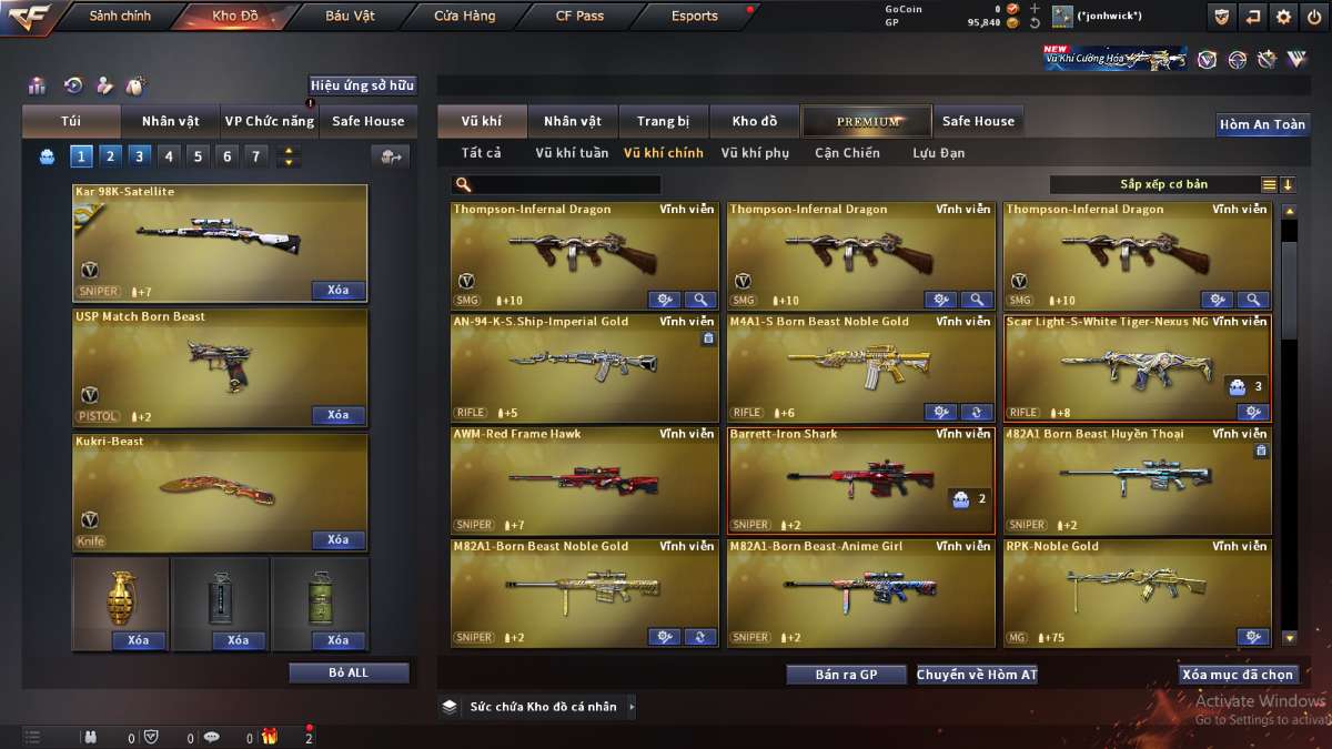 shop acc cf uy tin gia re